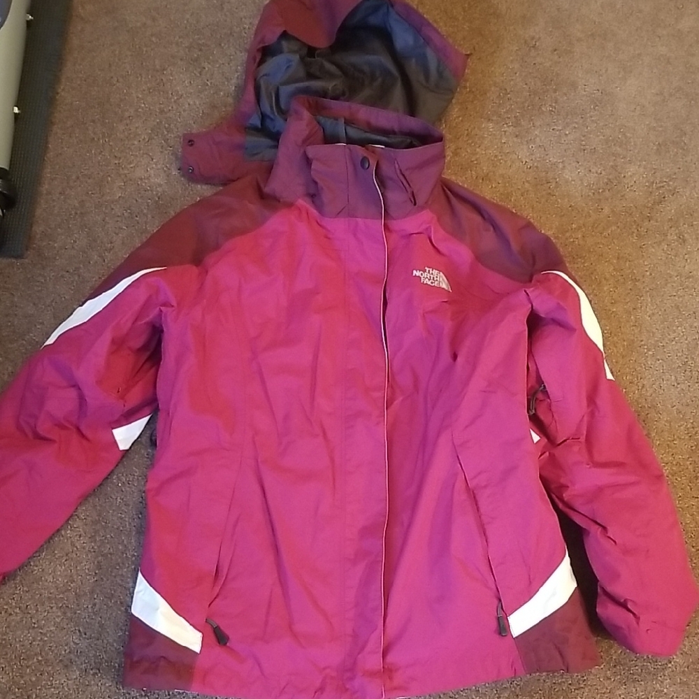 The North Face Magenta and Burgundy Jacket
